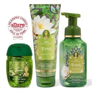 Disney X Bath & Body Works Princess Tiana  Set Body Cream Foaming Soap RETIRED